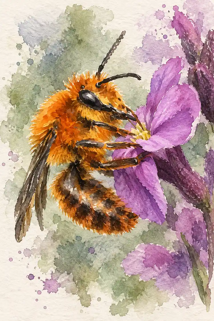 Ilustración de Abeja de la cerveza