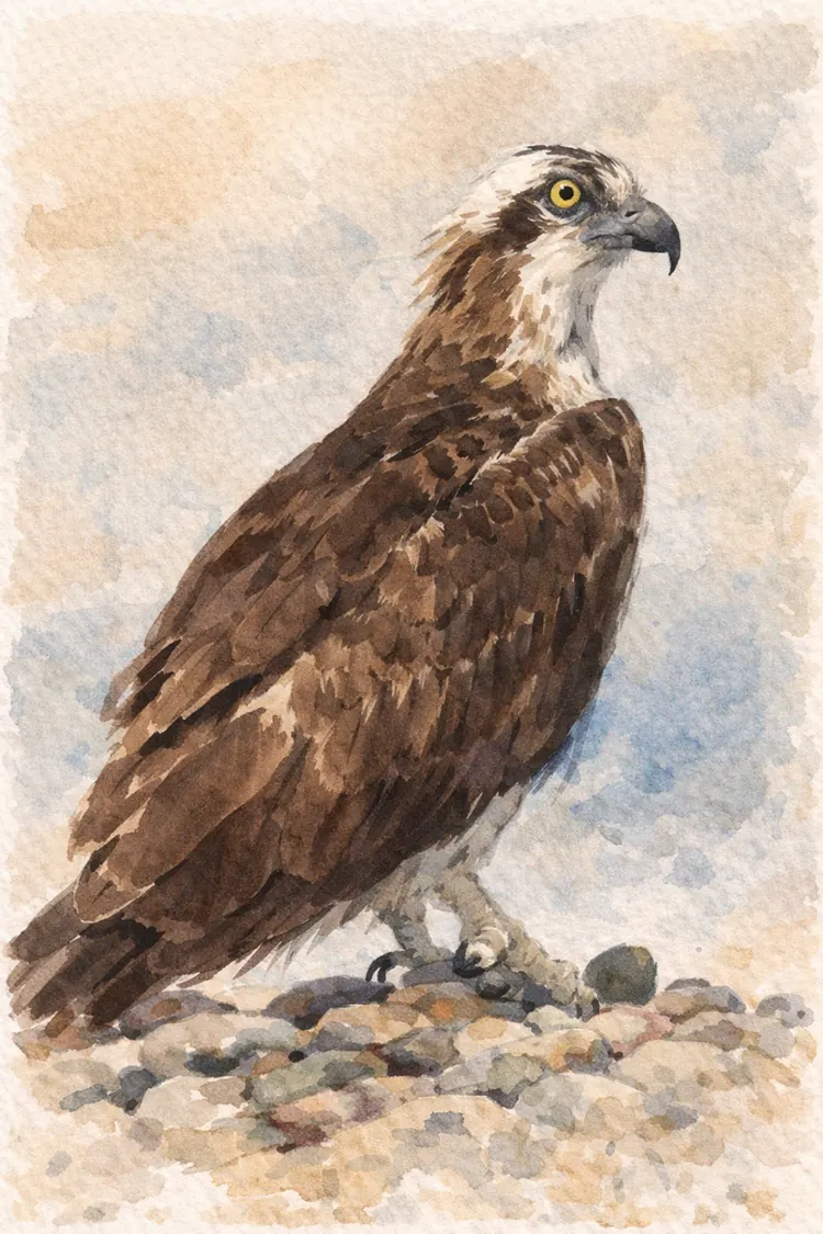 Ilustración de Águila pescadora