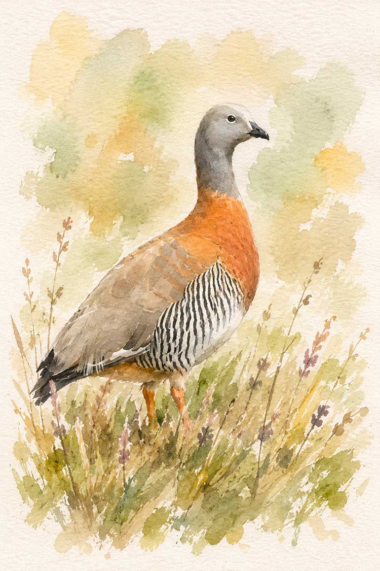 Ilustración de Canquén común