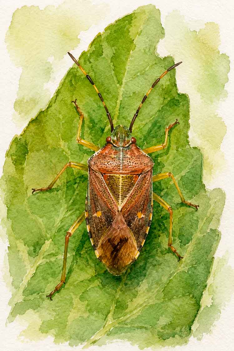 Ilustración de Chinche del bosque