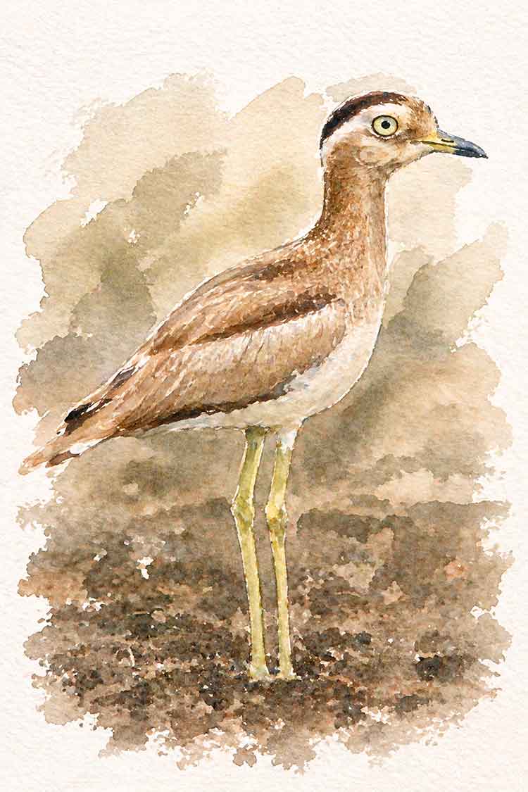Ilustración de Chorlo cabezón