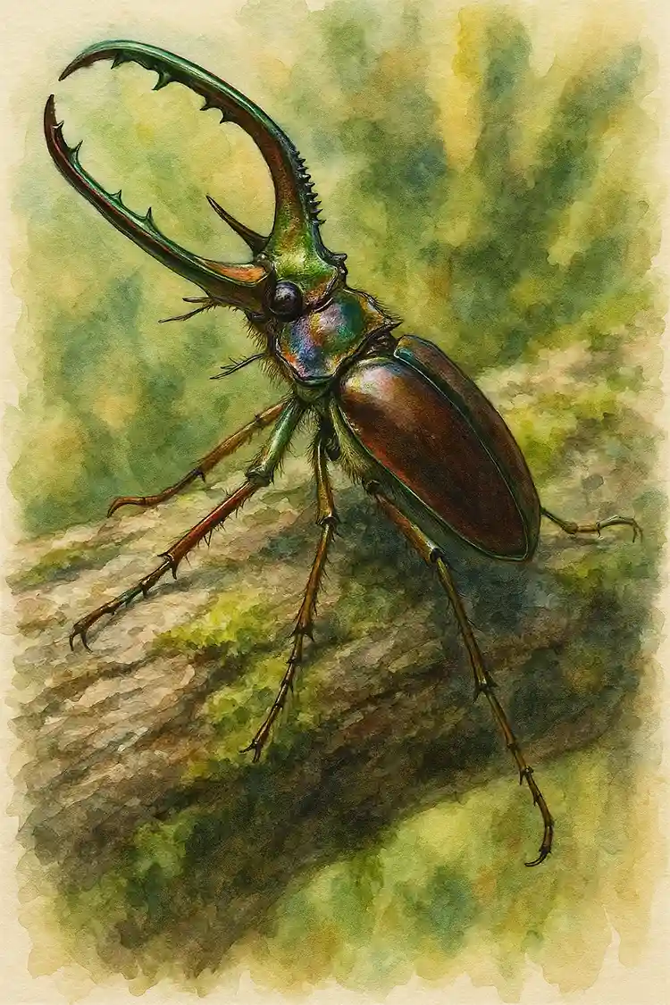 Ilustración de Ciervo volante