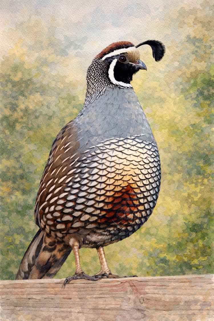 Ilustración de Codorniz