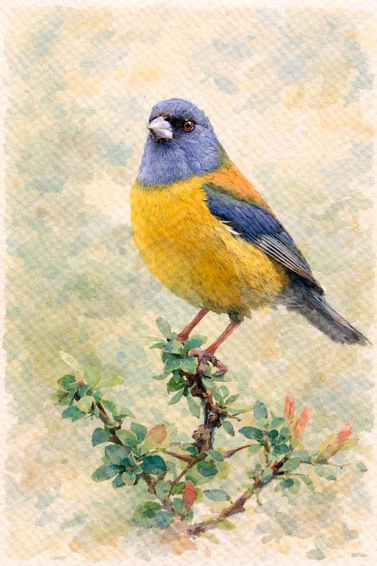 Ilustración de Cometocino patagónico