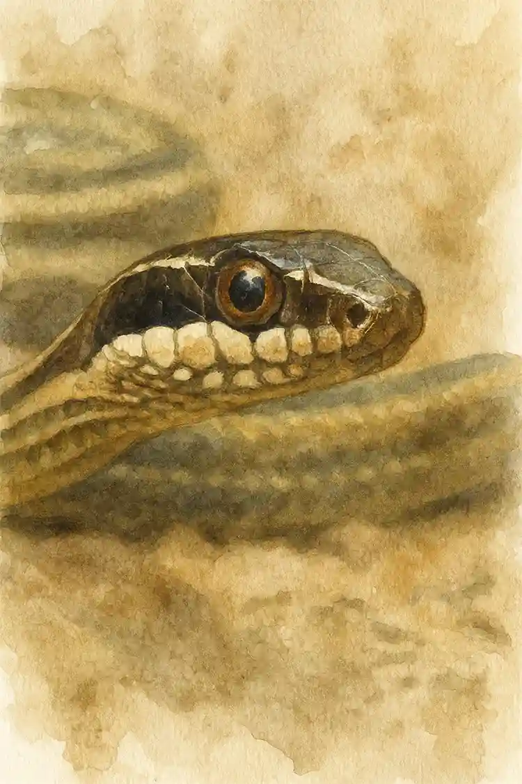 Ilustración de Culebra de cola larga