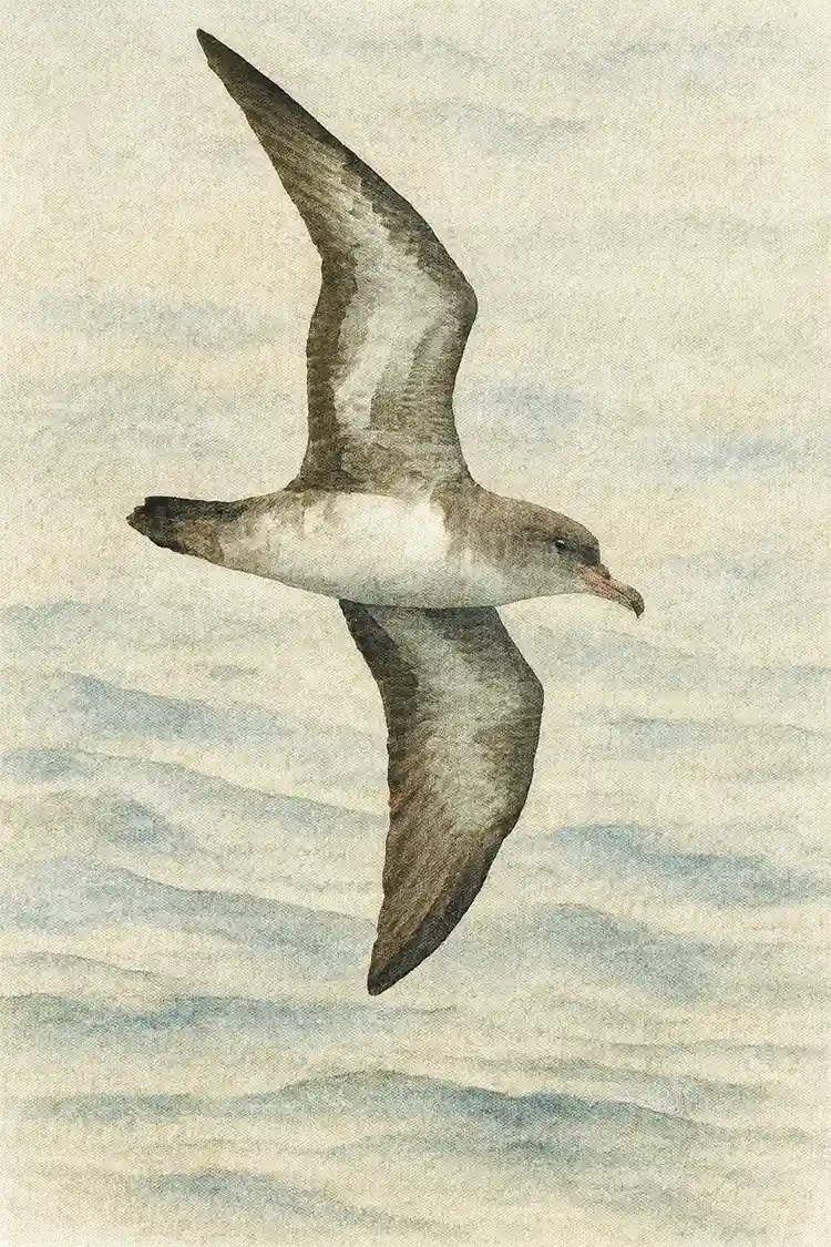 Ilustración de Fardela blanca