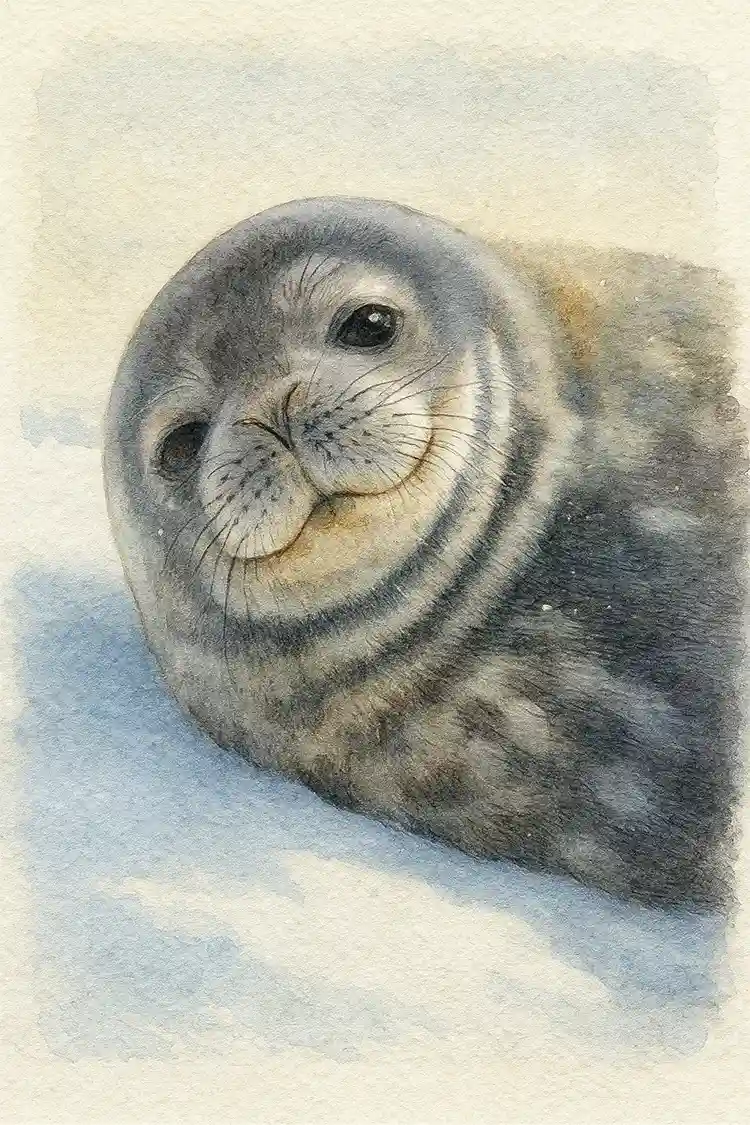 Ilustración de Foca de Weddell