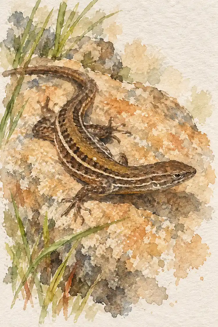 Ilustración de Lagartija lemniscata