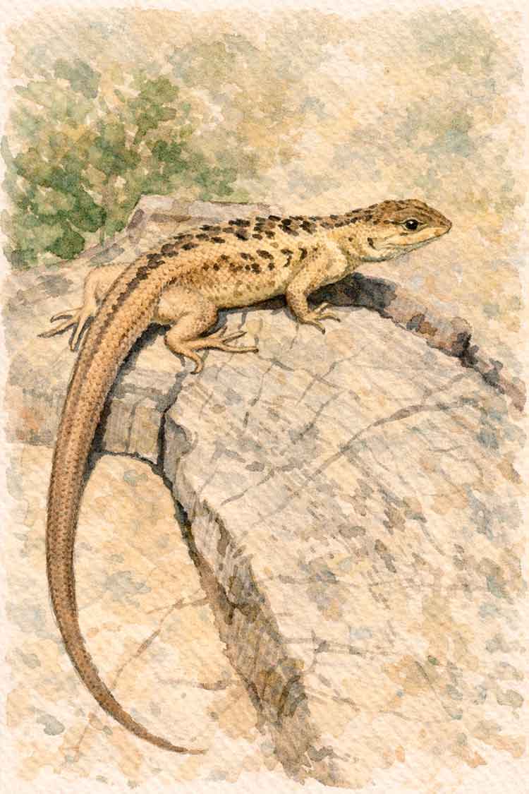 Ilustración de Lagarto llorón