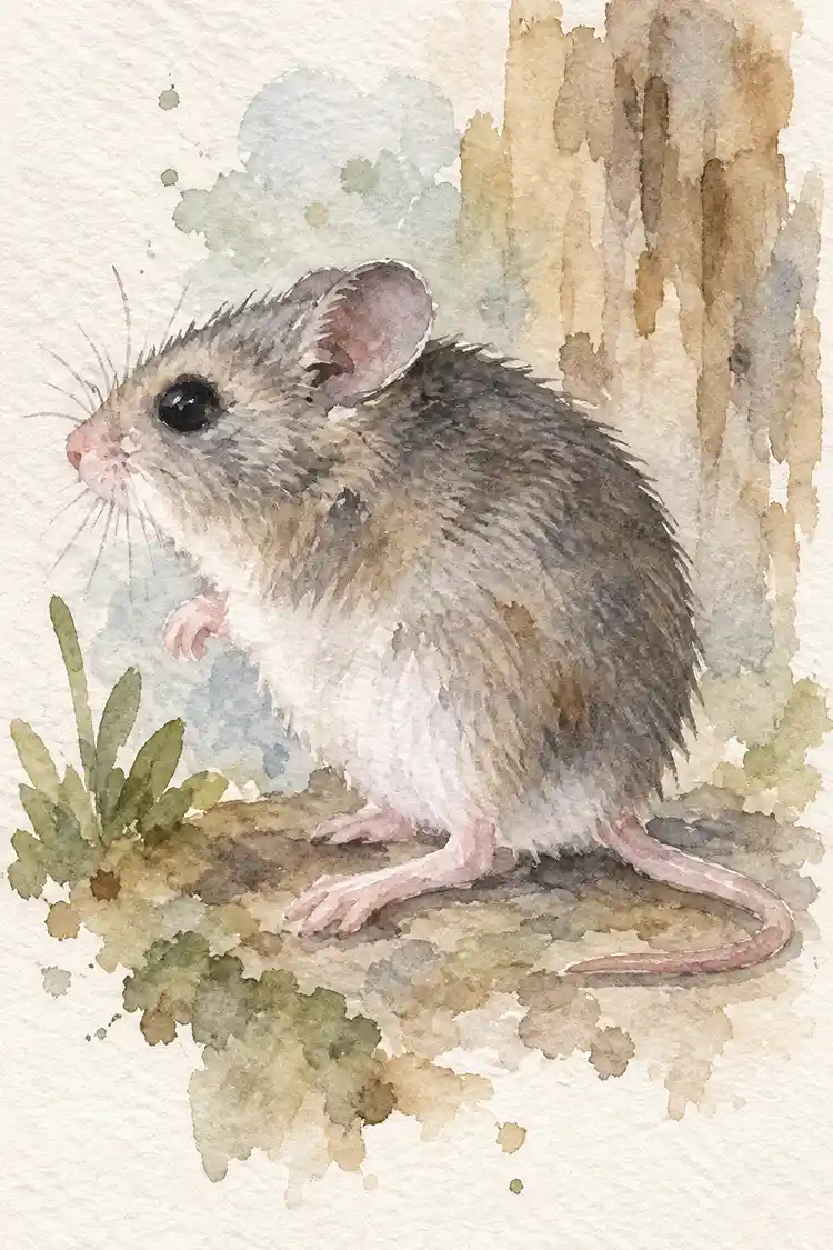 Ilustración de Laucha de las dunas