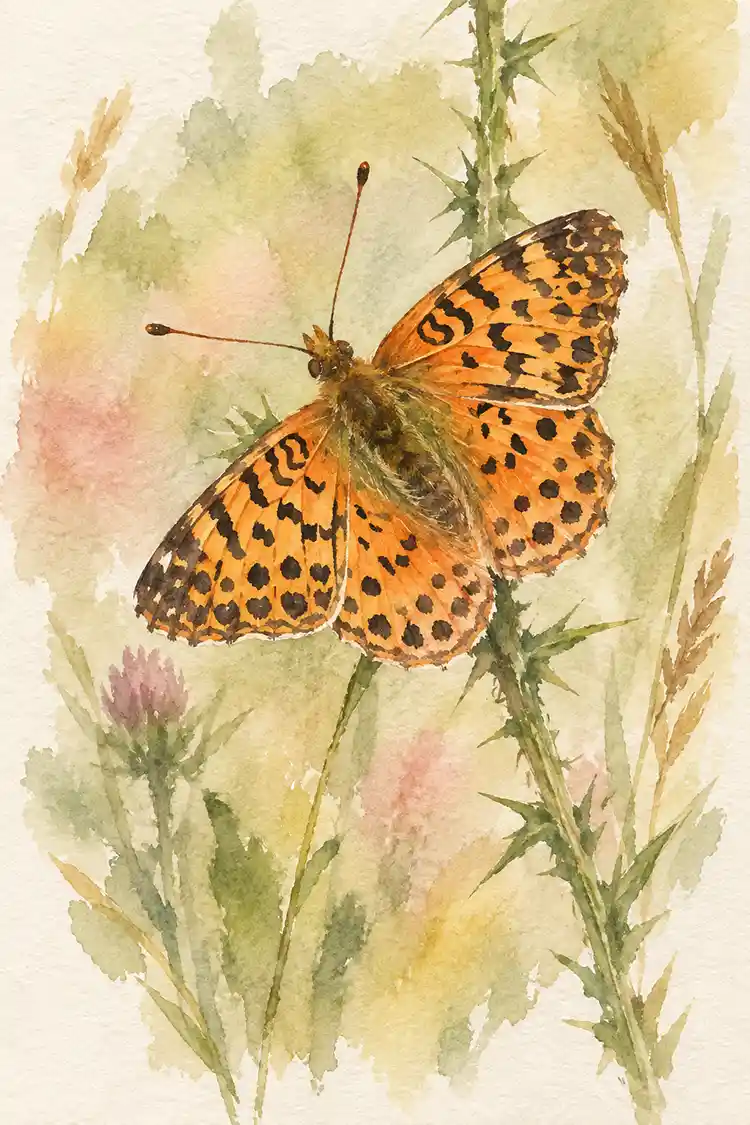 Ilustración de Mariposa pintada