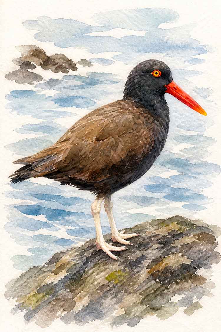 Ilustración de Pilpilén negro