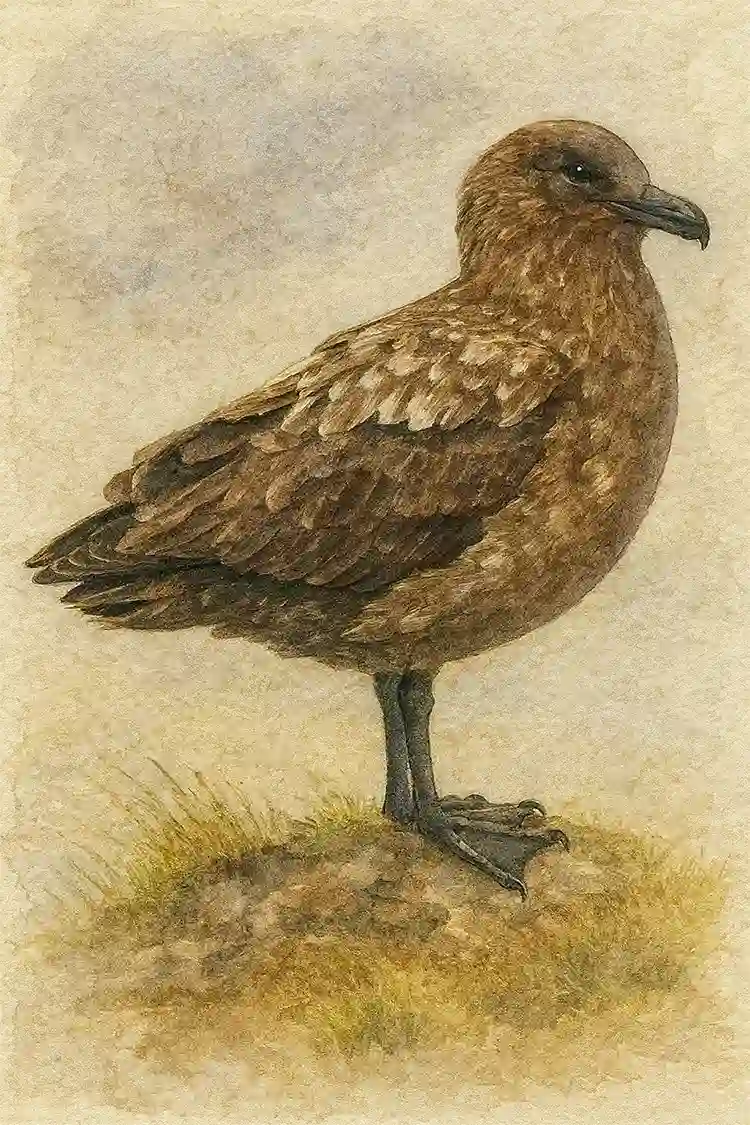 Ilustración de Salteador pardo