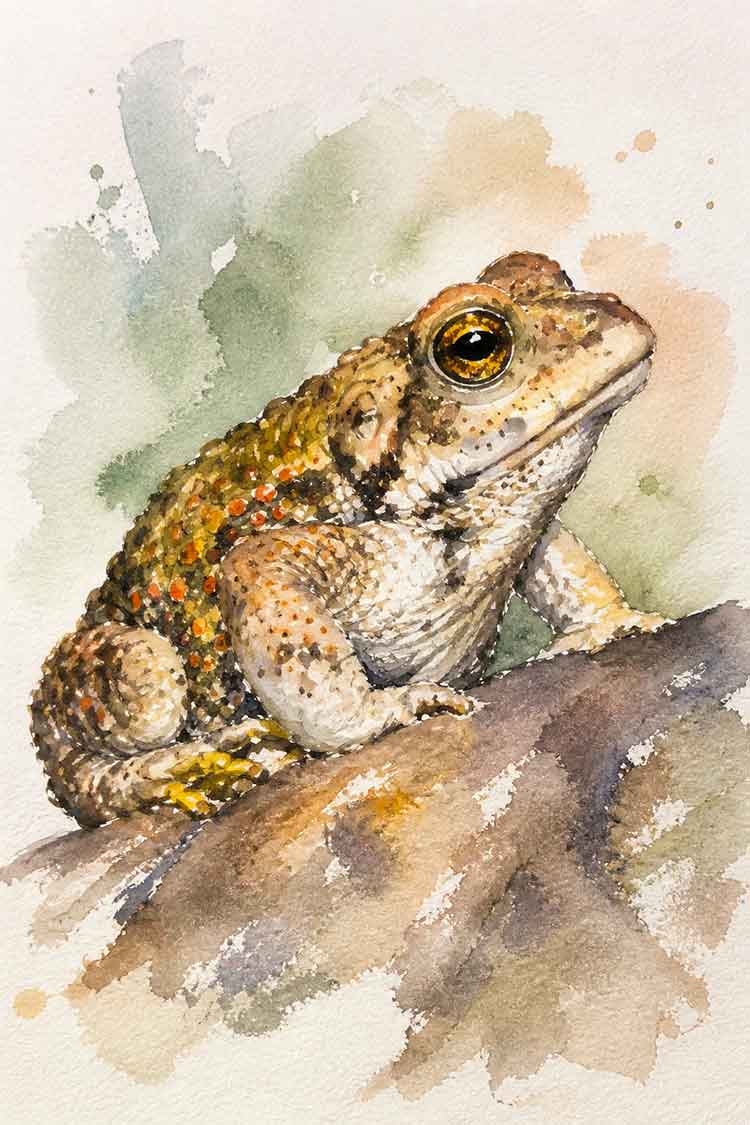 Ilustración de Sapo de rulo