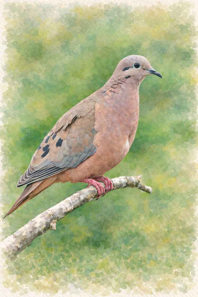 Ilustración de Tórtola